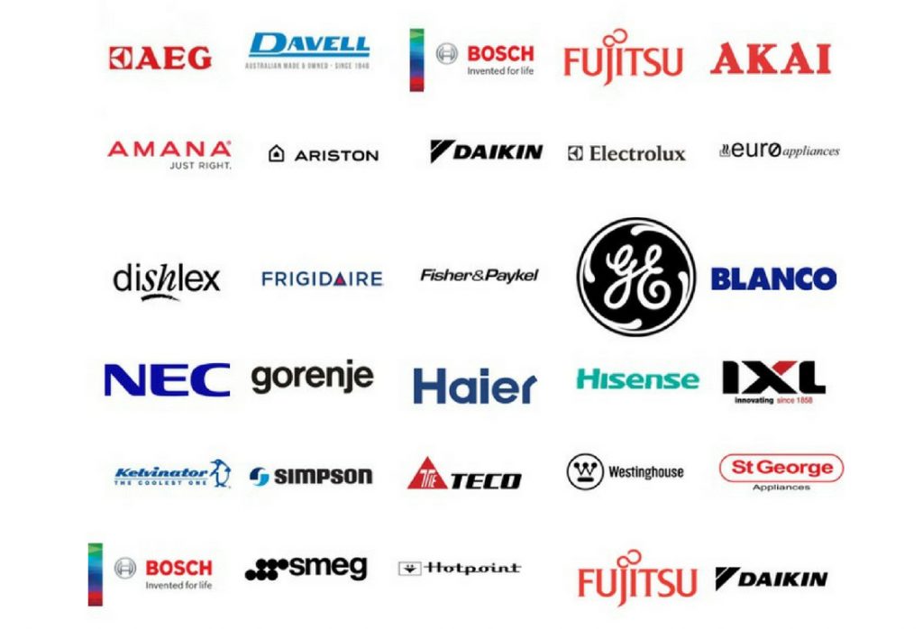 Brands we service in and out of warranty